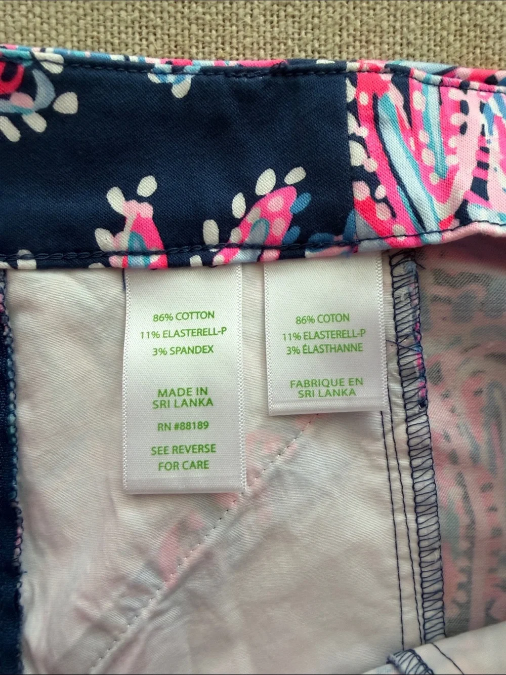 Lilly Pulitzer Navy Pink Blue Printed Women’s Shorts